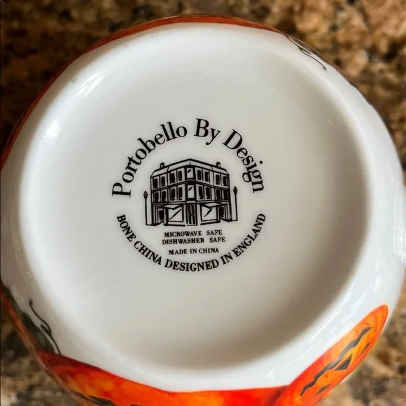 Portobello By Design Bone China Pug Pumpkin Coffee Mug - Picture 7 of 9